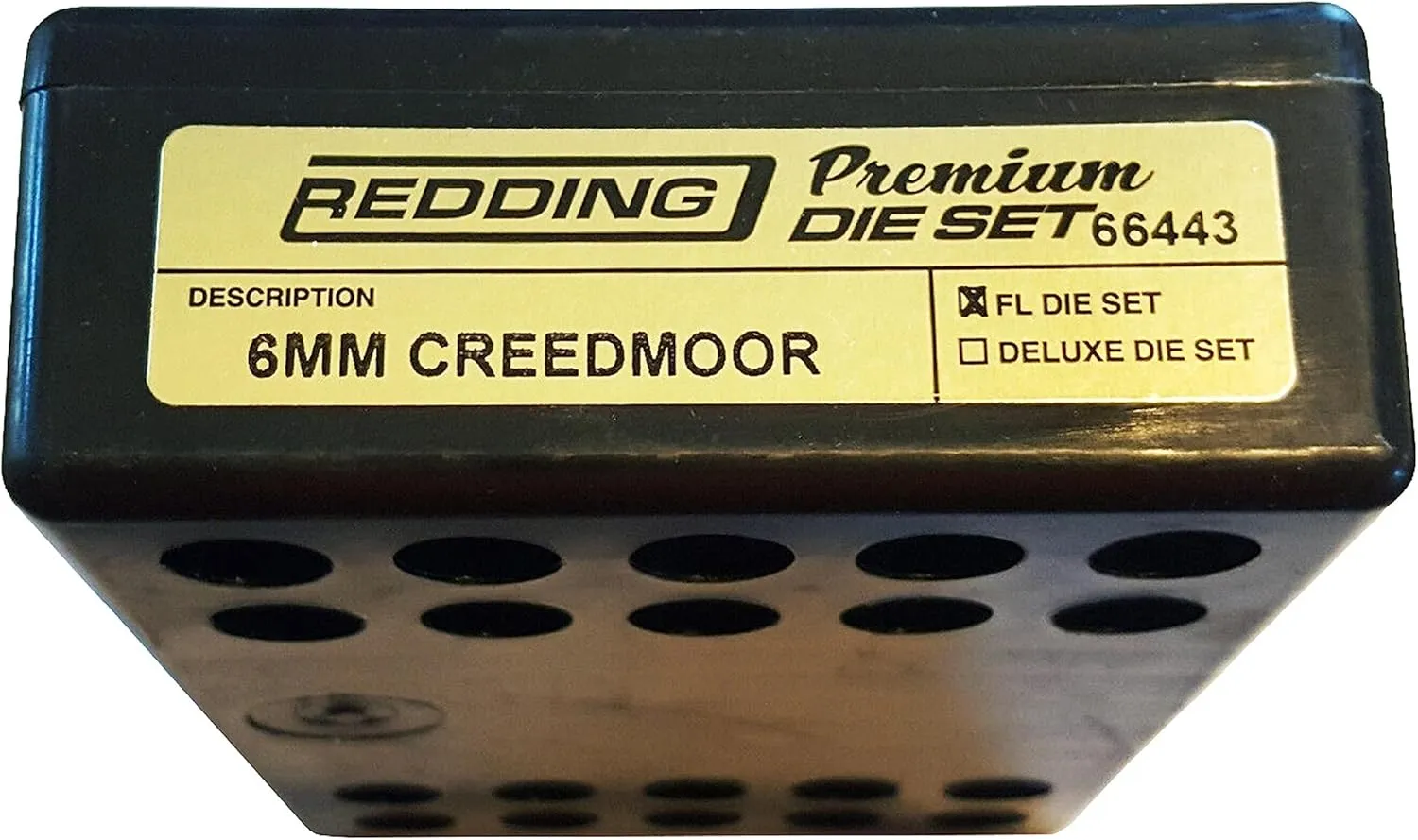 REDDING Premium Series Die Set for 6mm Creedmoor Cartridges | Durable Reloading Dies with Cartridge Loading Block - Full Length Die Set
