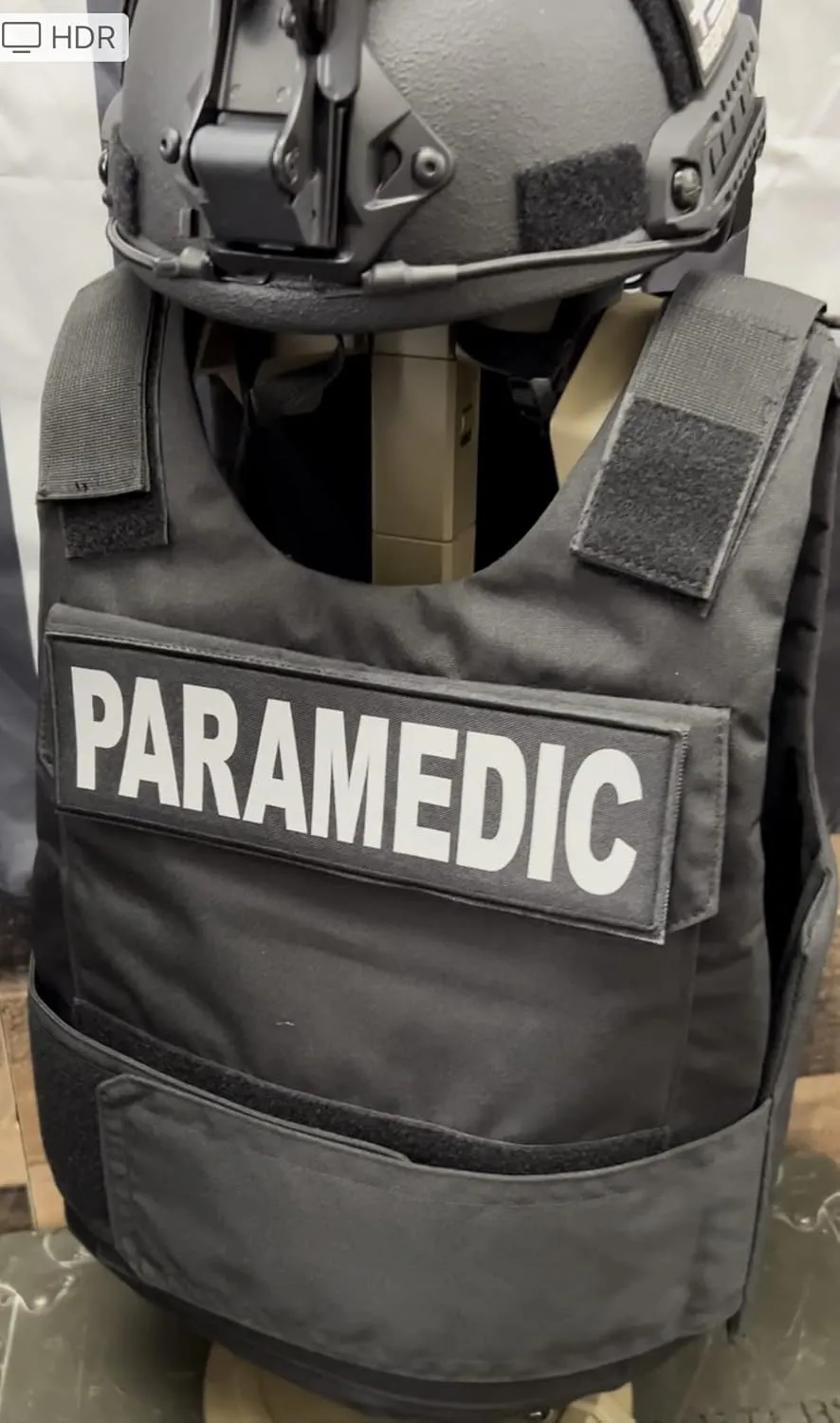 REDEMPTION TACTICAL 2 Pack Paramedic 3x10 Reflective Patches for Front and Back of Vest Hook and Loop