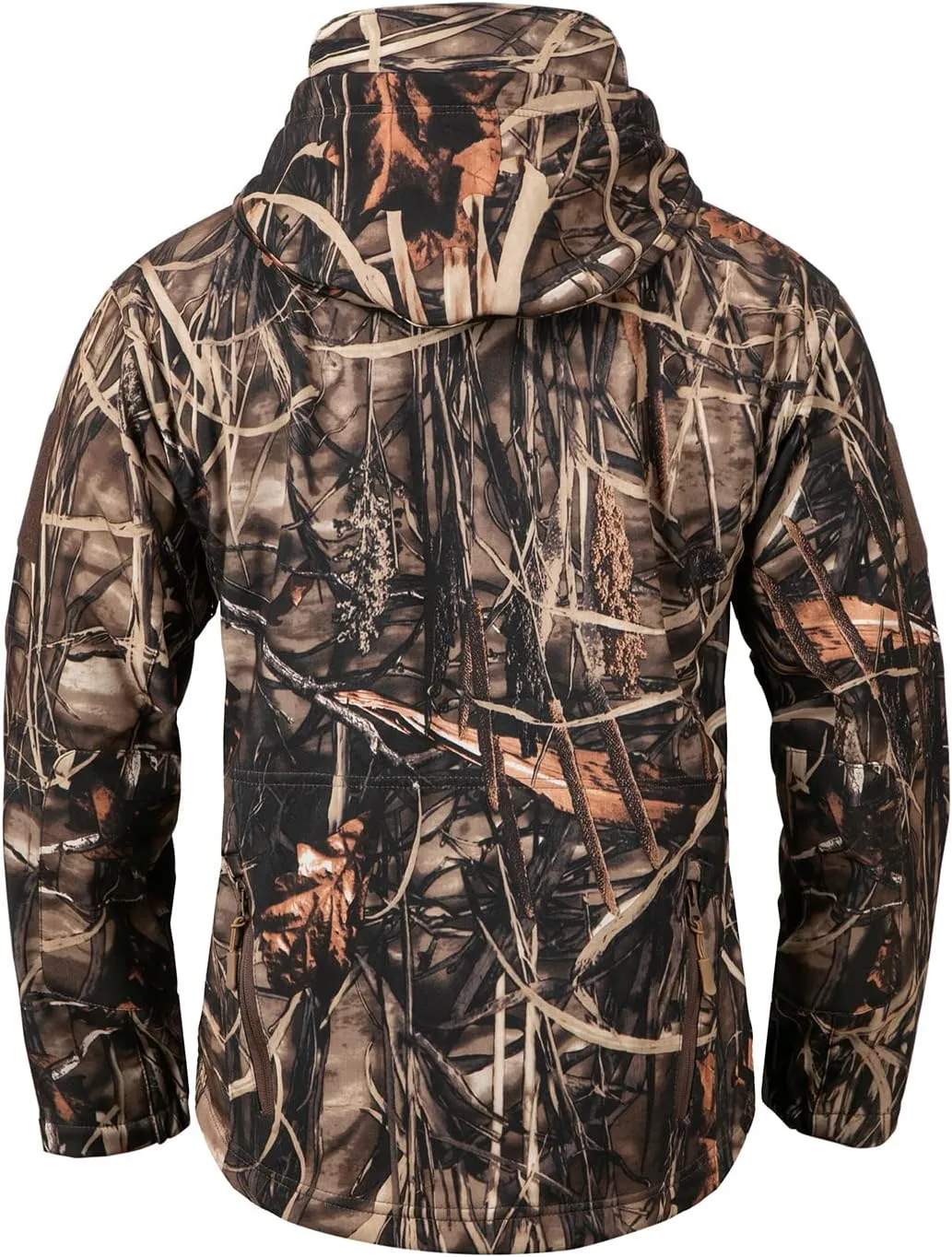 ReFire Gear Men's Soft Shell Military Tactical Jacket Outdoor Camouflage Hunting Fleece Hooded Coat