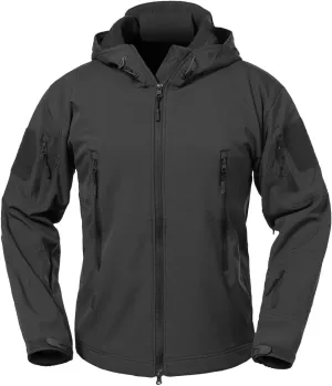 ReFire Gear Men's Soft Shell Military Tactical Jacket Outdoor Camouflage Hunting Fleece Hooded Coat