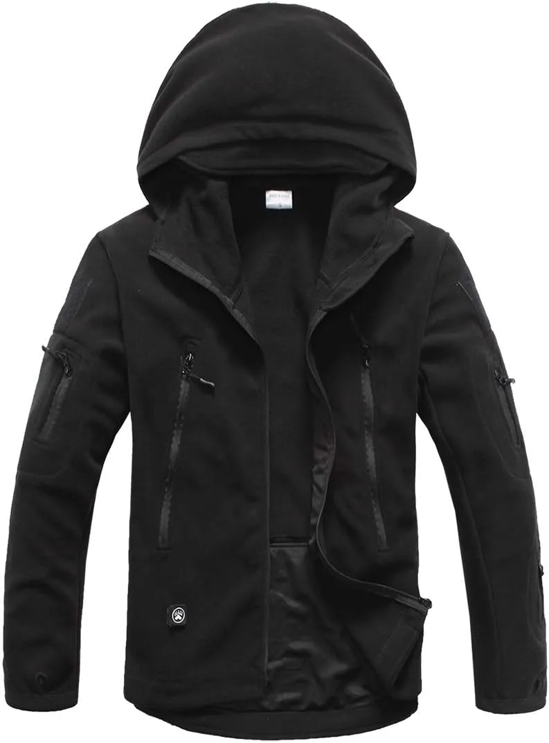 ReFire Gear Men's Warm Military Tactical Sport Fleece Hoodie Jacket