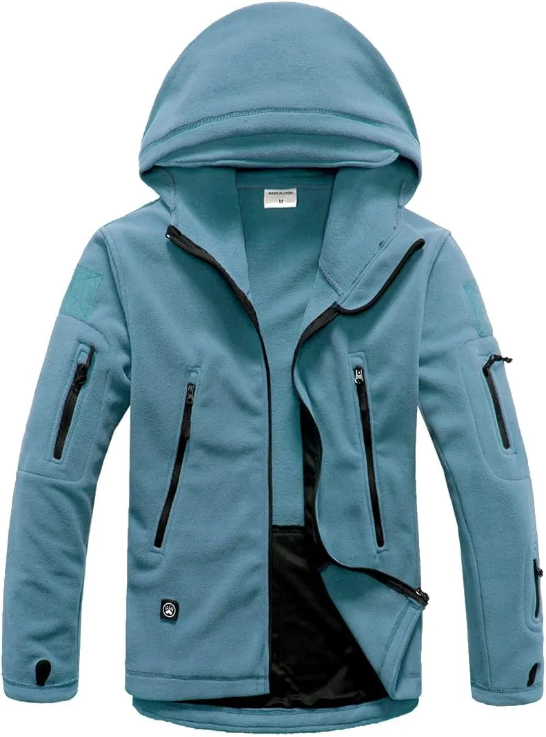 ReFire Gear Men's Warm Military Tactical Sport Fleece Hoodie Jacket