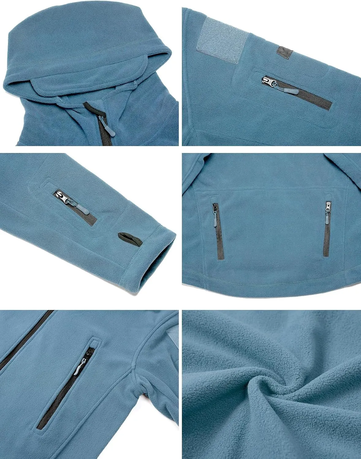 ReFire Gear Men's Warm Military Tactical Sport Fleece Hoodie Jacket