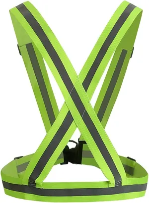 Reflective Clothing Reflective Vest Fluorescent Green Adjustment Strap Vest Vest Highlight Traffic Night Ride Reflecting Suit