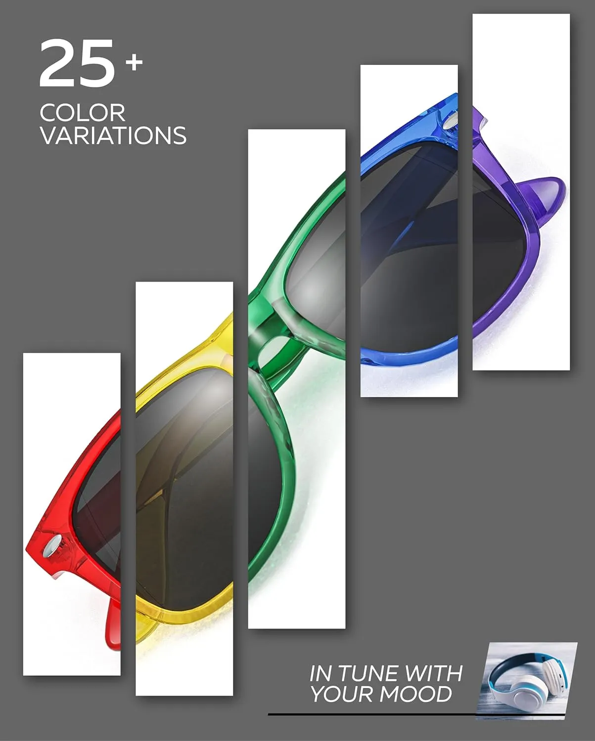 Retro Rewind Translucent Frame Colorful Neon 80s Mirrored Sunglasses for Men Women