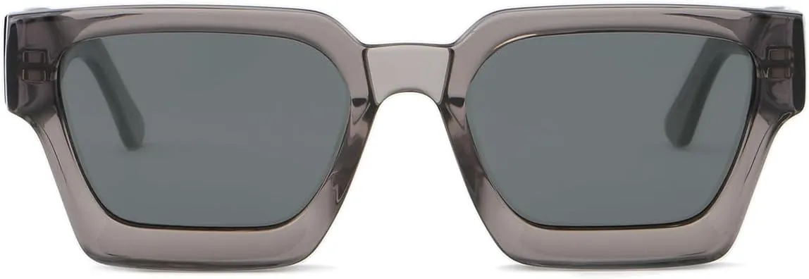 Retro Square Frame Sunglasses Thick Cp Acetate Temple Polarized Sun Glasses Uv400 Unisex Sun Shades