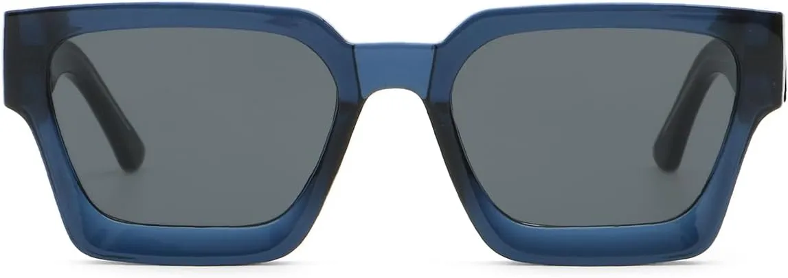 Retro Square Frame Sunglasses Thick Cp Acetate Temple Polarized Sun Glasses Uv400 Unisex Sun Shades