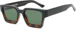 Retro Square Frame Sunglasses Thick Cp Acetate Temple Polarized Sun Glasses Uv400 Unisex Sun Shades