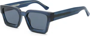 Retro Square Frame Sunglasses Thick Cp Acetate Temple Polarized Sun Glasses Uv400 Unisex Sun Shades