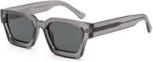 Retro Square Frame Sunglasses Thick Cp Acetate Temple Polarized Sun Glasses Uv400 Unisex Sun Shades