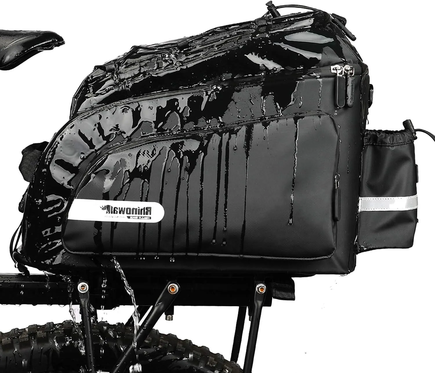 Rhinowalk Bike Bag Bike Trunk Bag Bike Pannier Bag,(for Bicycle Cargo Rack Saddle Bag Shoulder Bag Laptop Pannier Rack Bicycle Bag Professional Cycling Accessories)