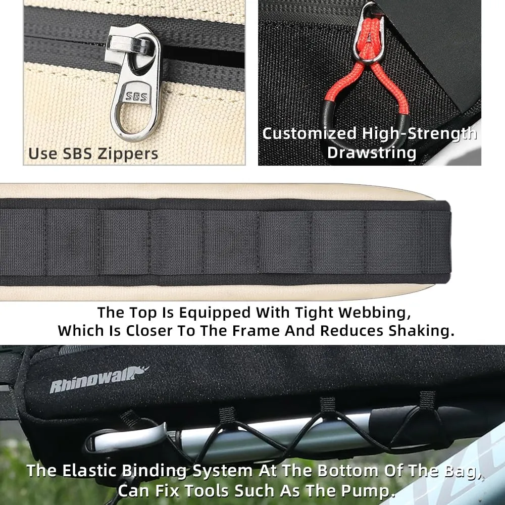 Rhinowalk Bike Triangle Bag - Waterproof Under Top Tube Bag, Cycling Accessories