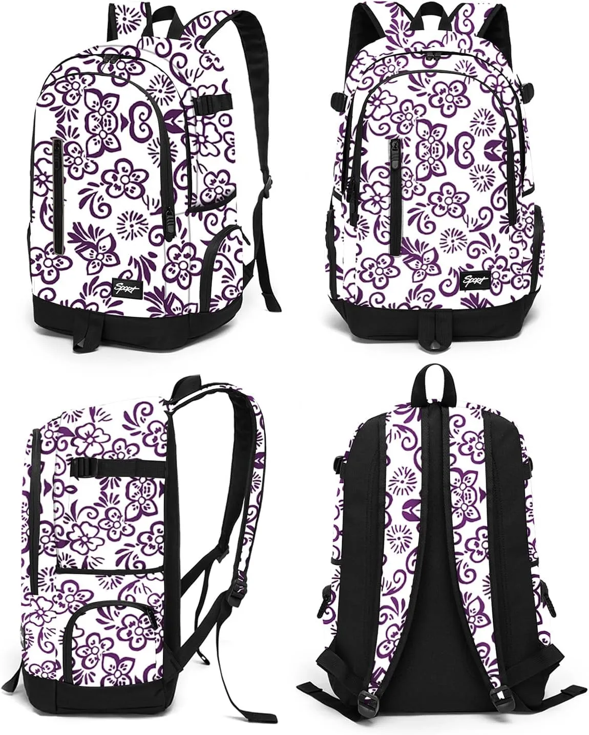 rickyh style School Backpack Travel Bag for Men & Women Lightweight College Back Pack with Laptop Compartmen