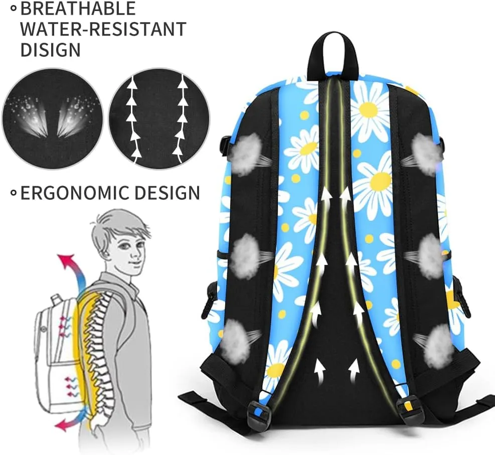 rickyh style School Backpack Travel Bag for Men & Women Lightweight College Back Pack with Laptop Compartmen