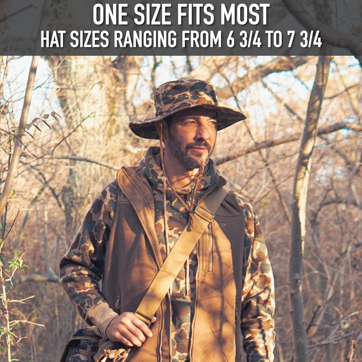 Rothco mens Rothco X Bear Archery Fred Bear Camo Adjustable Boonie Hat
