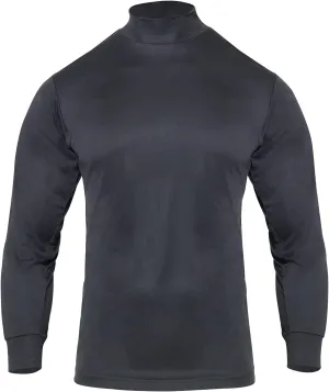 Rothco Moisture Wicking Mock Turtleneck - Quick-Dry Casual Mock Neck Long Sleeve Solid Color Top for Men