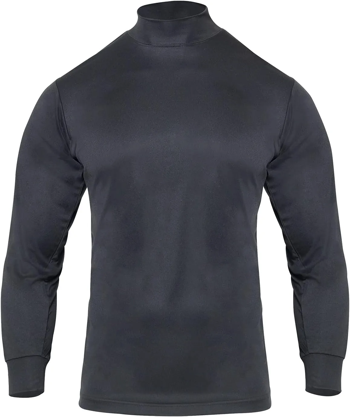 Rothco Moisture Wicking Mock Turtleneck - Quick-Dry Casual Mock Neck Long Sleeve Solid Color Top for Men
