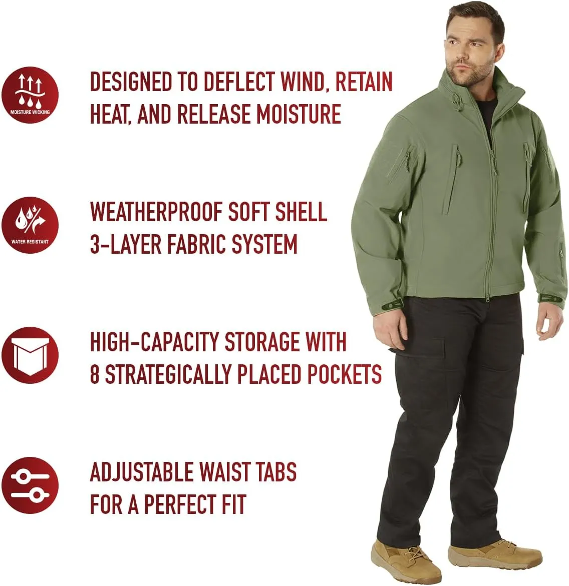 Rothco Special Ops Soft Shell Jacket - Unbeatable Weather Defense and Tactical Versatility