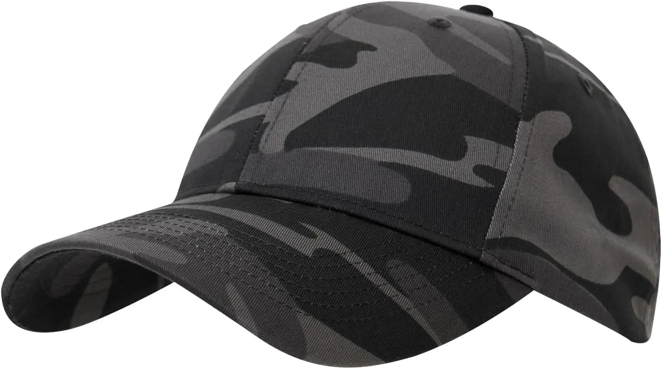 Rothco Supreme Camo Low Profile Cap – Adjustable Rugged Outdoor Baseball Hat