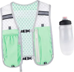 Running Hydration Vest Running Backpack Breathable Adjustable Chest Daypack Water Pack Outdoor Sport Bag for Hiking Camping