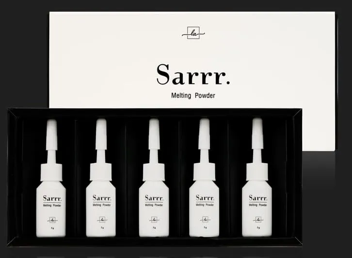 SARRR Melting Powder, 0.176 oz x 5 ea(1box), skin ampoule, TONE UP, bright and even skin tone by taking care, nourishing cream, Contains Glutathione & Adenosine