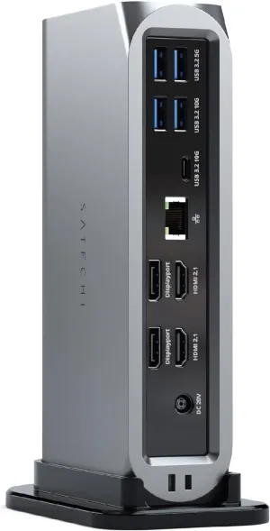Satechi Thunderbolt 4 USB C Docking Station Multiport, 16 Ports, 96W PD Charging, up to 4 Screens 4K/60Hz, USB C Data and PD, 6 USB-A Ports, Micro/SD Card Readers, 2.5Gpbs Ethernet, for Mac/Windows