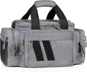 Savior Equipment Specialist Series Tactical Triple Pistol Shooting Range Hunting Duffle Bag Gun Carrying Case, Rigid Compartment Frame, Lockable Zippers, 3 Handgun Sleeves & Shoulder Strap Included
