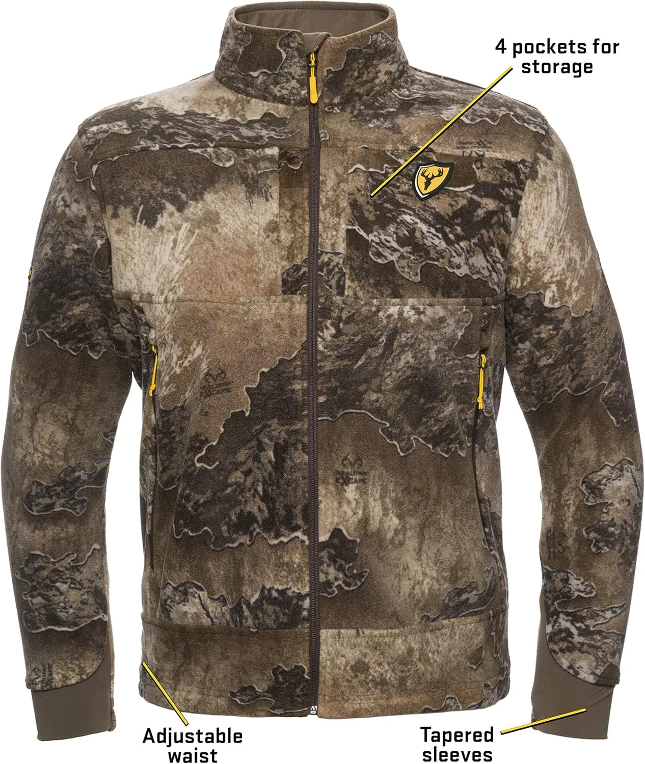 SCENTBLOCKER Adrenaline Camo Zip-Up Jacket for Men