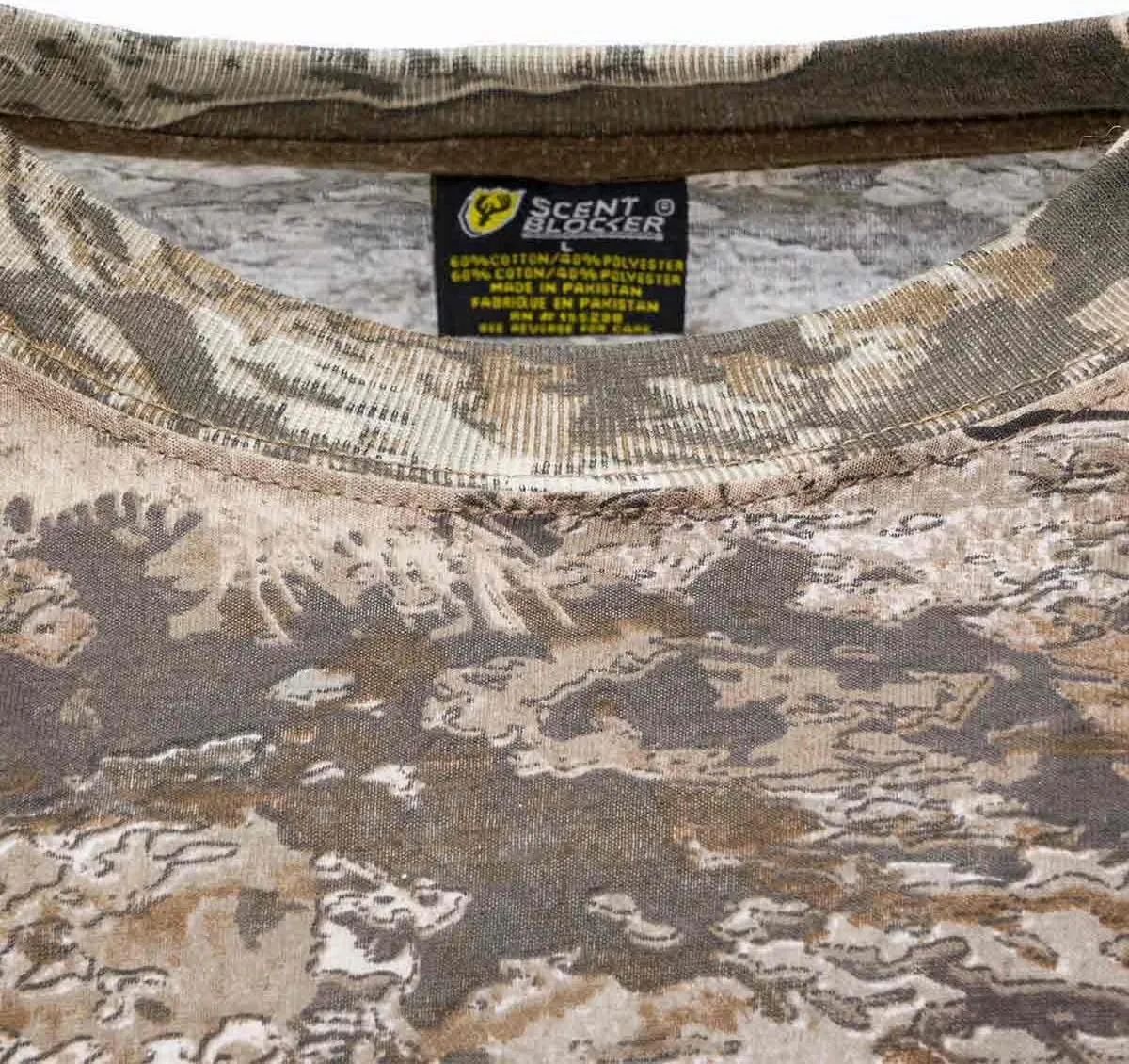 SCENTBLOCKER Scent Blocker Fused Cotton Lightweight Long-Sleeve Shirt, Camo Hunting Clothes