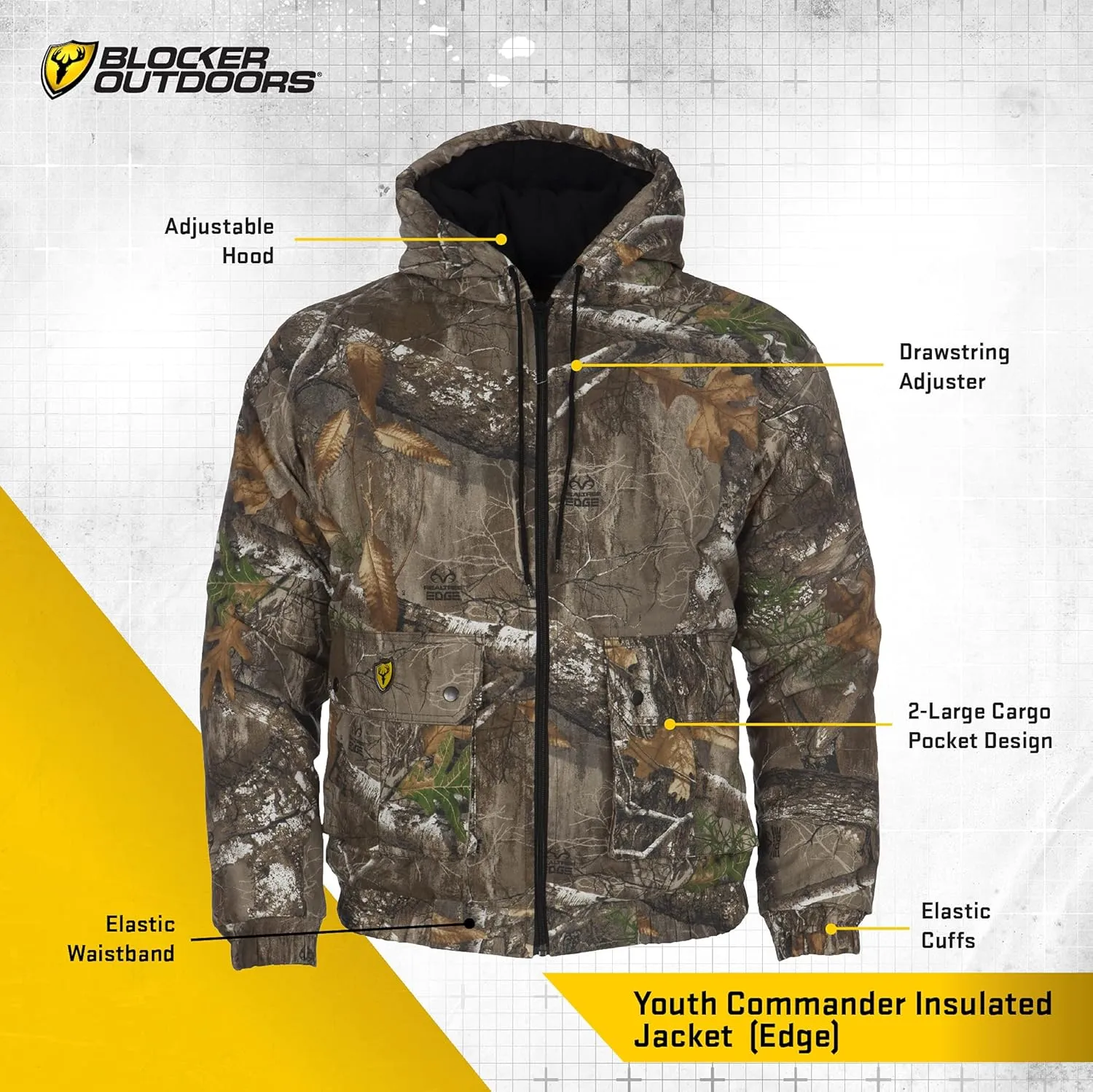 SCENTBLOCKER Scent Blocker Shield Series Youth Commander Insulated Jacket, Hunting Coat