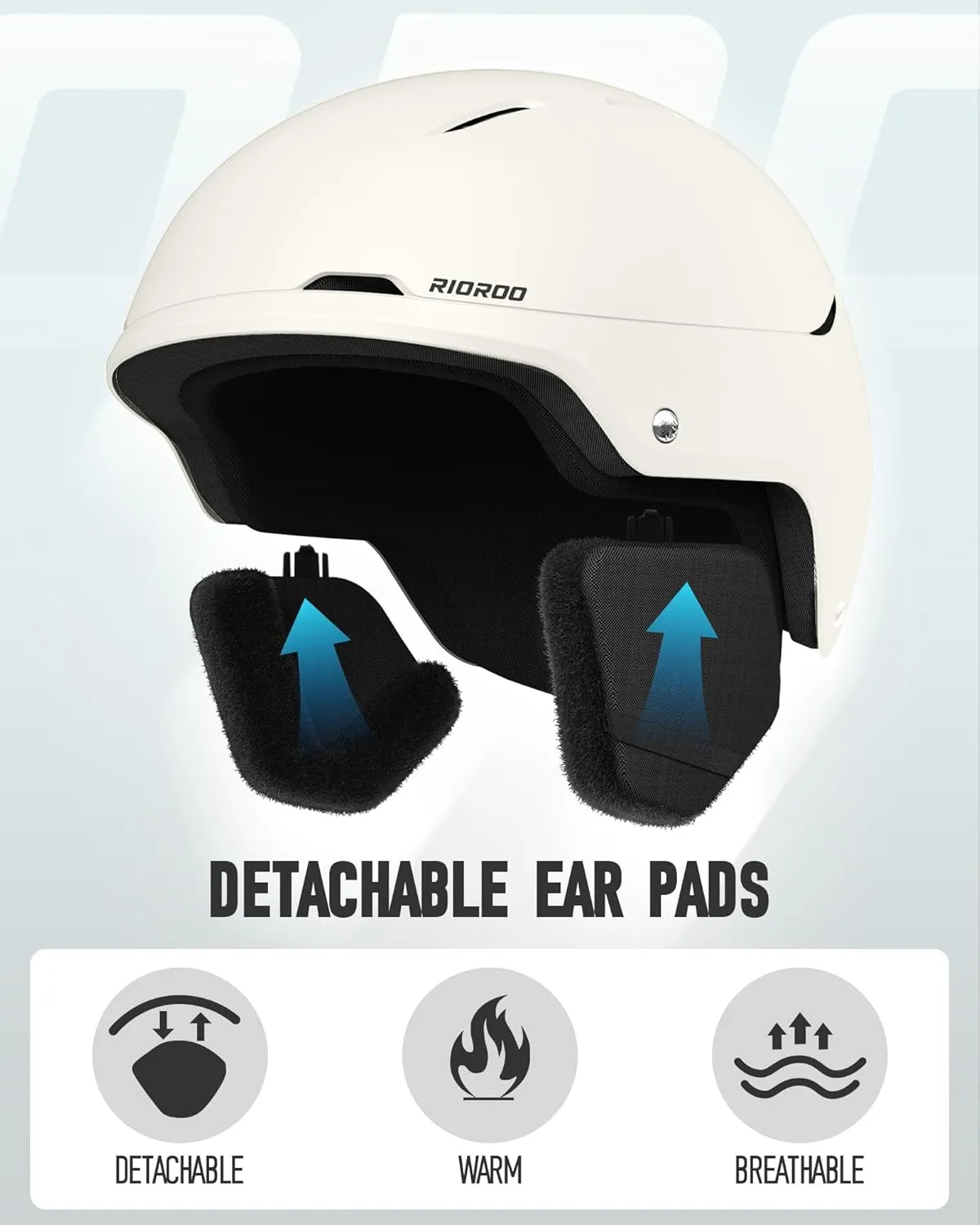 Ski Helmet and Goggles Set, Snowboard Helmet Goggles for Men Women & Youth, Shockproof Snow Helmet Anti Fog OTG Snow Goggles for Skiing Snowboarding