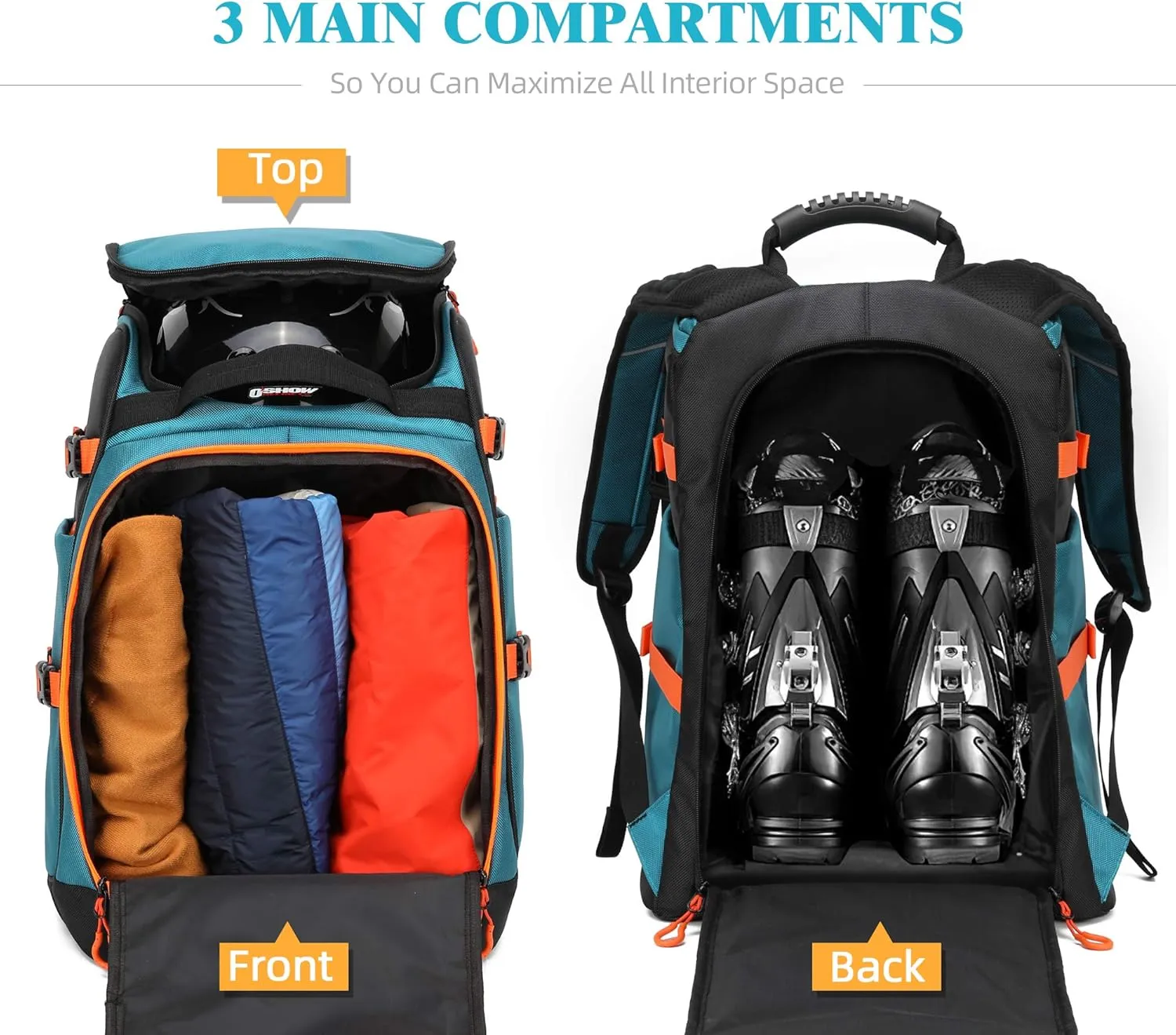 Ski/Snowboard Boot Bag/Skating Bag | Excellent for Store and Transport Gear, Jacket, Helmet, Goggles, Gloves & Accessories