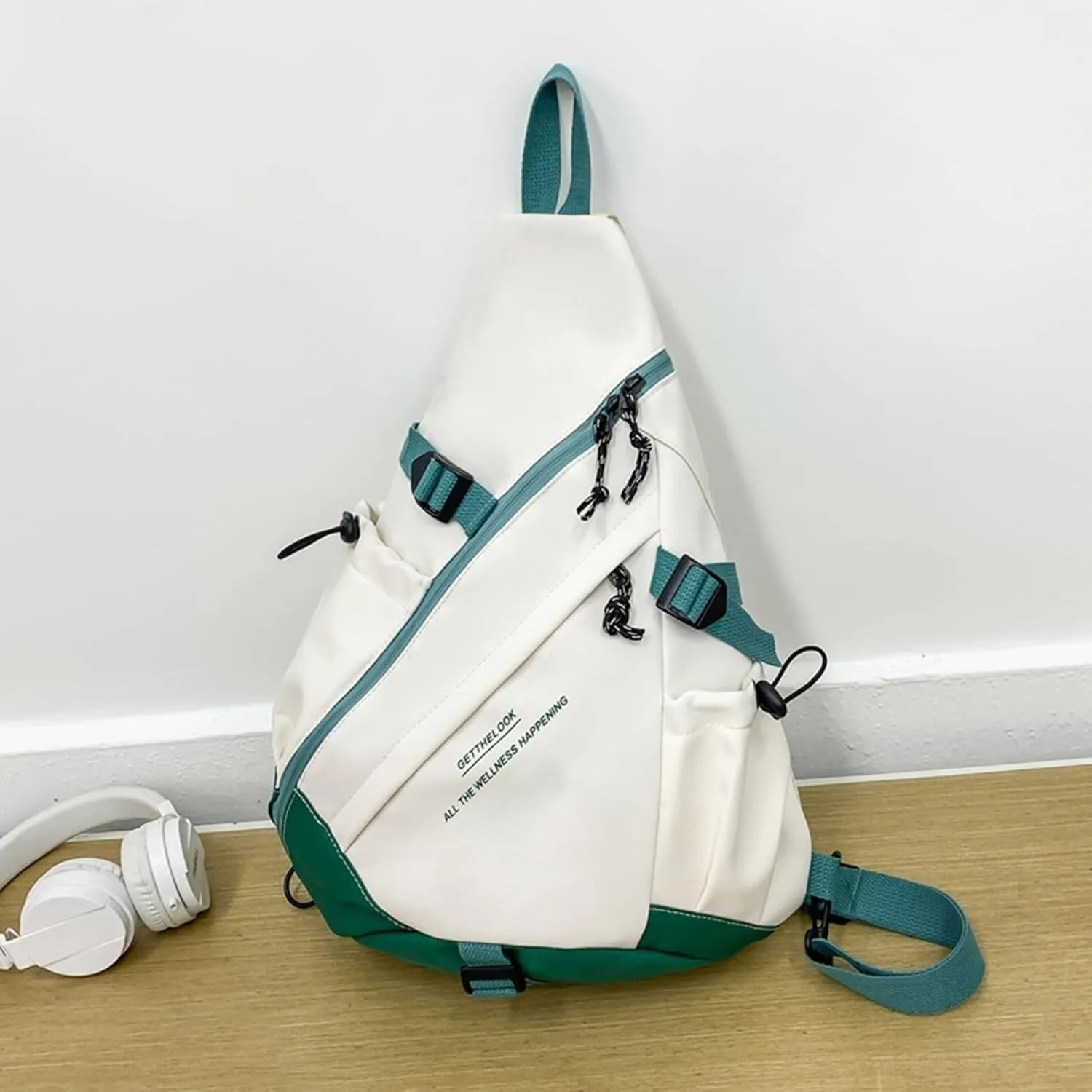Sling Backpack - Casual Pack for Students | Shoulder Bag Travel Hiking Daypack | Stylish Sports Style Chest Pack for Camping Hiking Fitness, Large Capacity Sling Daypack