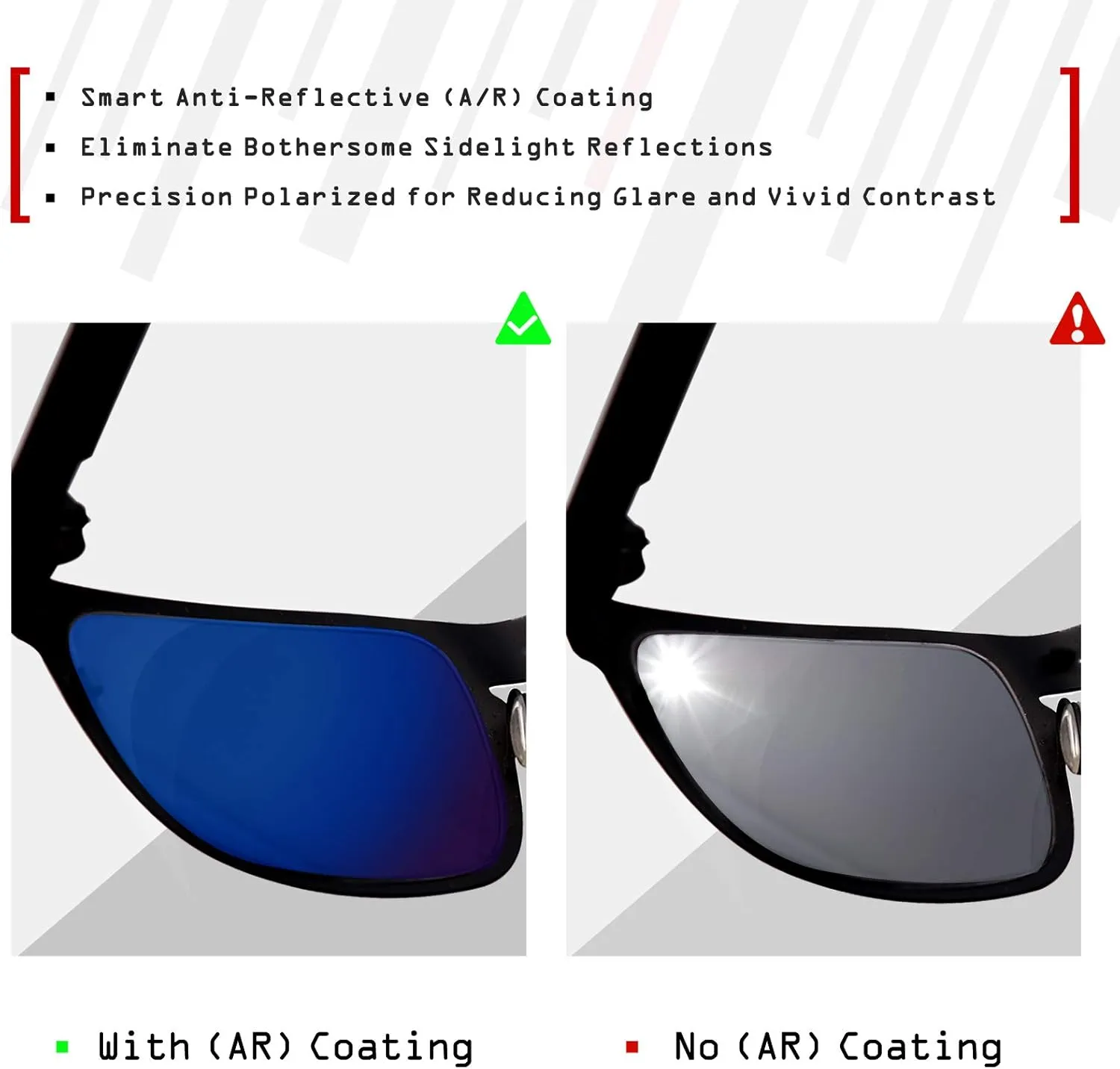 SmartVLT Men's Replacement Lenses/Nosepieces for Oakley Turbine OO9263 Sunglass - More Options
