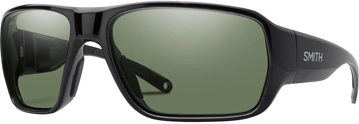 Smith Castaway Sport & Performance Sunglasses - Matte Black Frame | ChromaPop Polarized Gray Green Lens