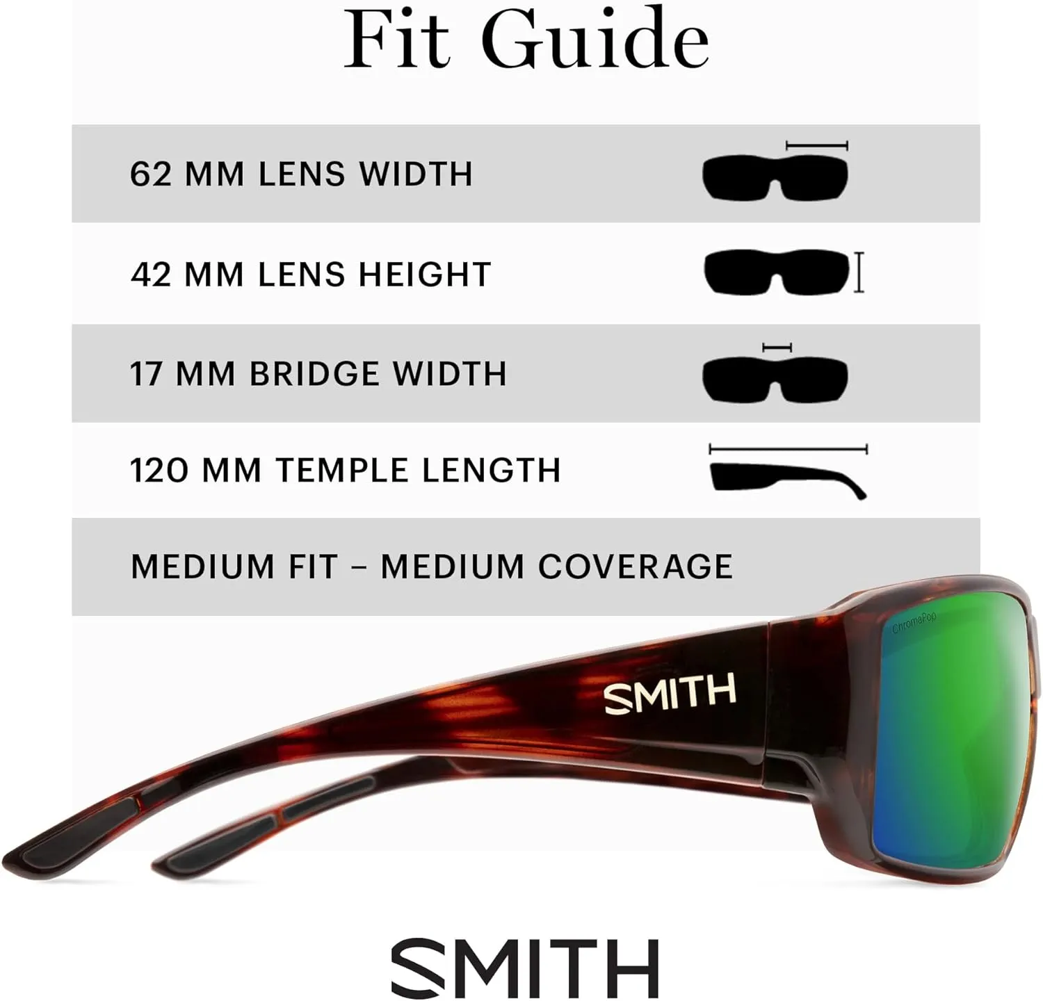 SMITH Guide’s Choice Sunglasses – Polarized Performance Sports Active Sunglasses – for Men & Women