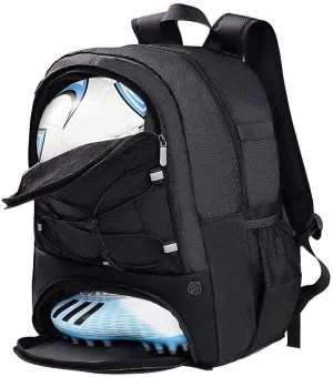Soccer Bag, Basketball Backpack, Sports Equipment Bag with Shoes Compartment Holds Sneak, Helmet, Basketball, Football, Vollyball, Gloves