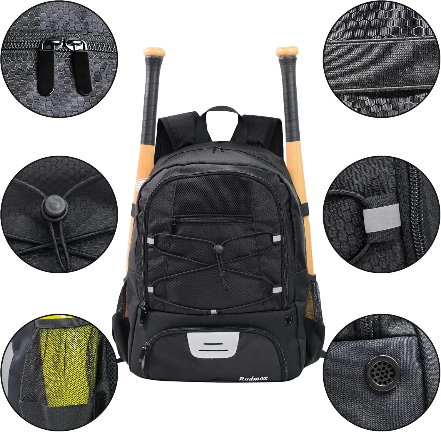 Soccer Bag, Basketball Backpack, Sports Equipment Bag with Shoes Compartment Holds Sneak, Helmet, Basketball, Football, Vollyball, Gloves