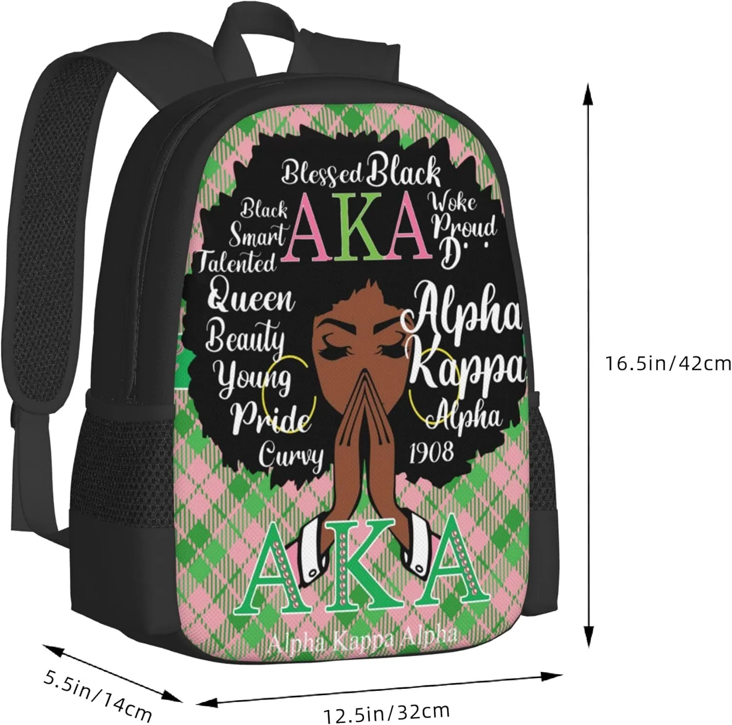 Sorority Multifunctional Backpack Large Travel Backpack for Men Women Computer Work Business Carry on Daypack, Style-12