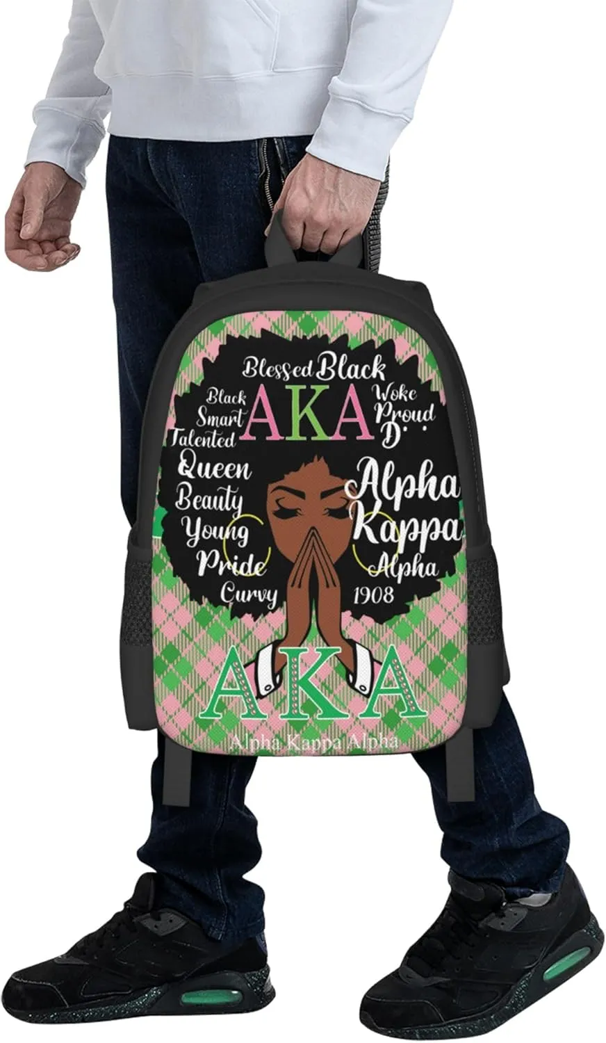 Sorority Multifunctional Backpack Large Travel Backpack for Men Women Computer Work Business Carry on Daypack, Style-12