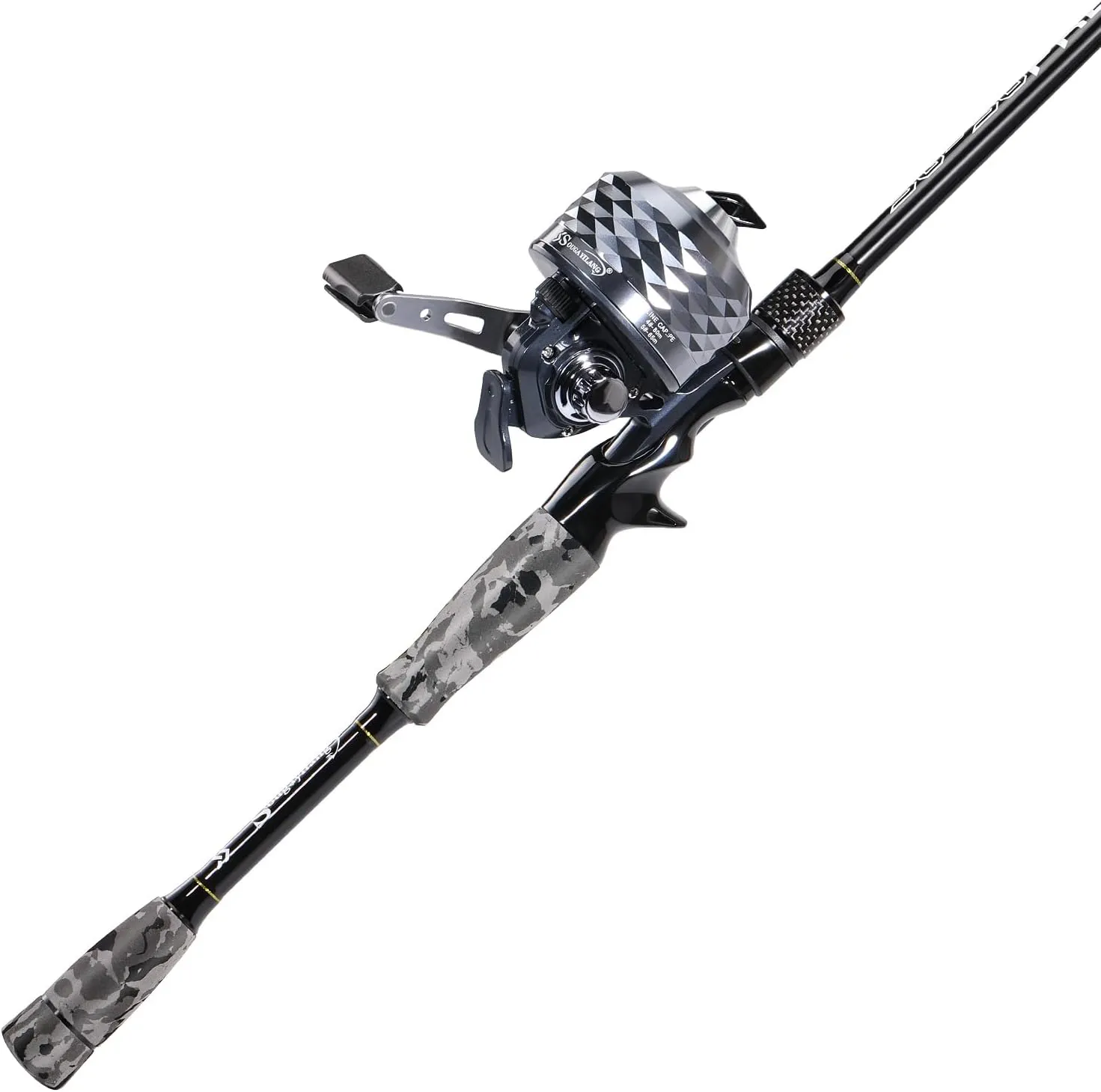 Sougayilang Spincast Reel and 2-Piece Fishing Rod Combo, Durable Fishing Rod with EVA Handle, Anti-Reverse Reel with Pre-Spooled