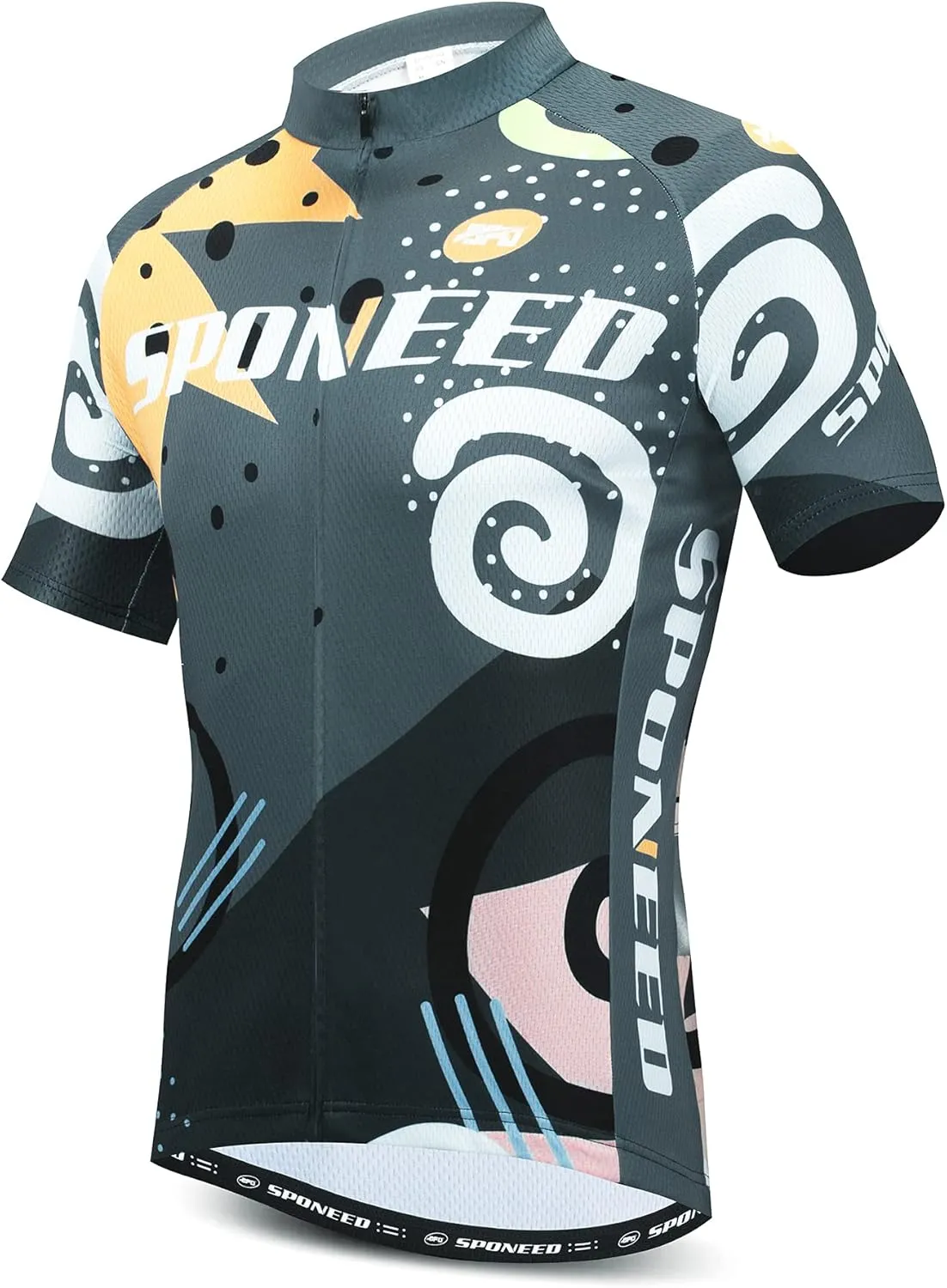 sponeed Bike Jersey and Compression Shorts sets Men's Biking Shirt with Pockets Ride Clothing Gear