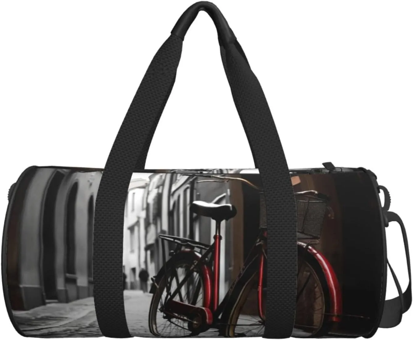 Sports Gym Bag for Women Men Travel Duffel Bag Tote Weekender Bag Carry on Overnight Bag for Travel Swimming Fitness Workout Sports Street Bicycle Duffle Bag