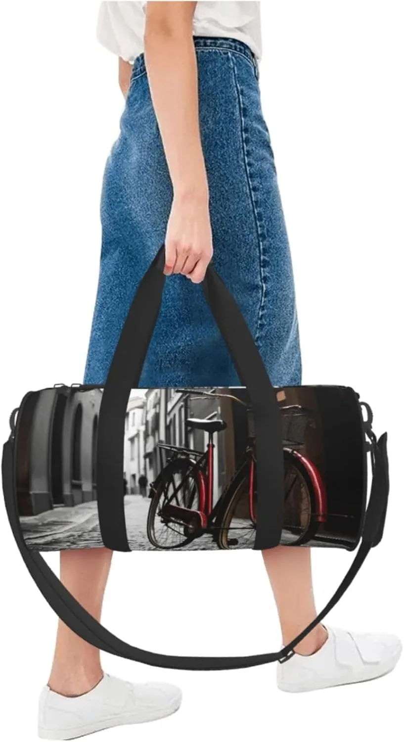 Sports Gym Bag for Women Men Travel Duffel Bag Tote Weekender Bag Carry on Overnight Bag for Travel Swimming Fitness Workout Sports Street Bicycle Duffle Bag