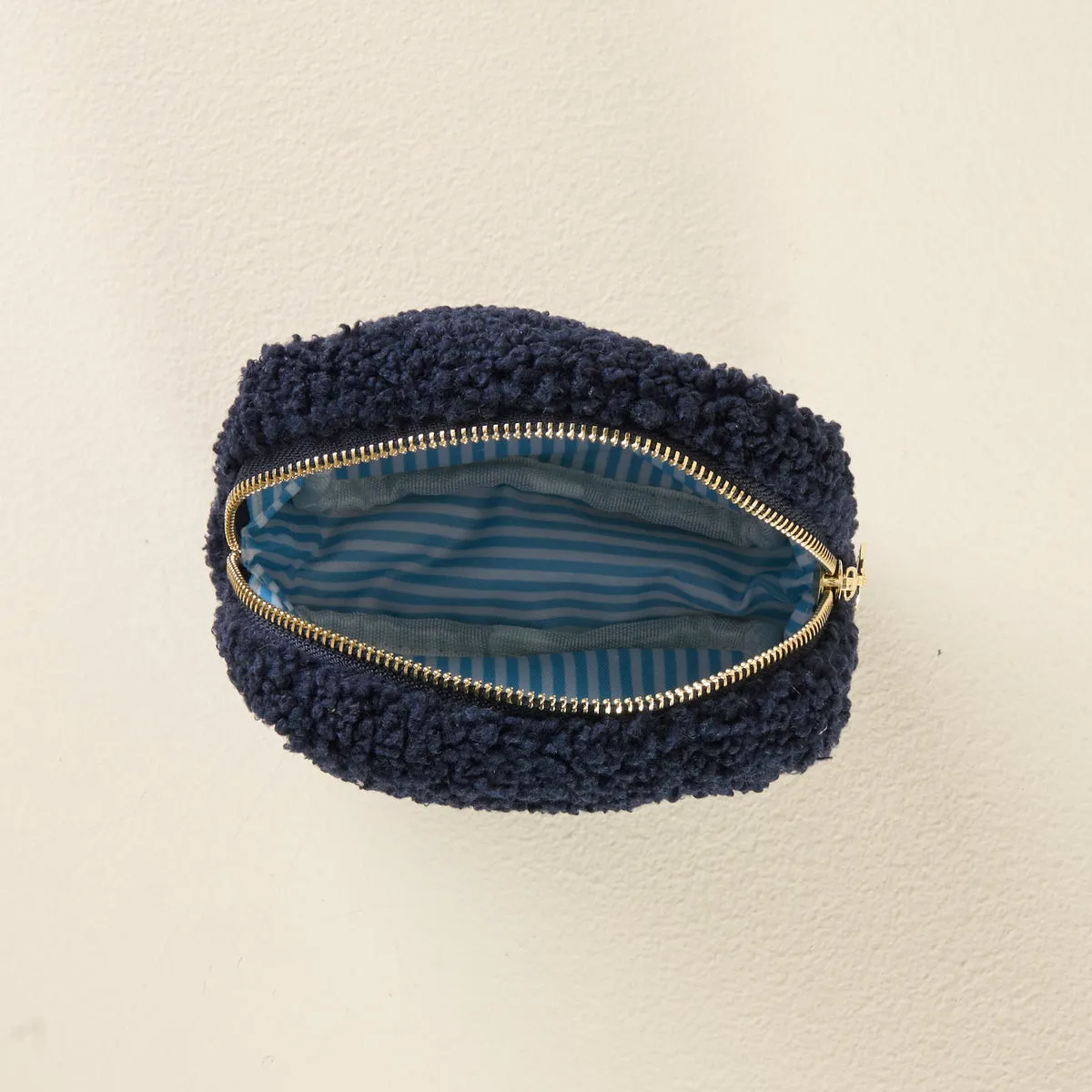Square Teddy Pouch - Floral Navy