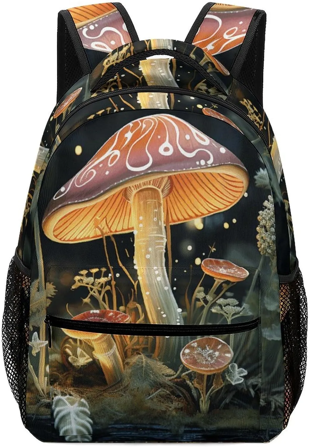 Stylish Backpack, Butterfly Mushroom Print Durable Backpack Travel Backpack Hiking Backpack Ergonomic Backpack Comfortable Backpack