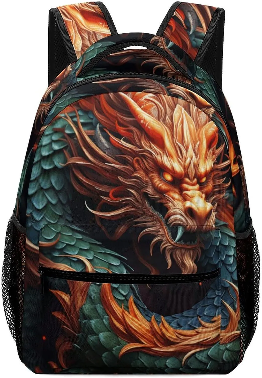 Stylish Backpack, Chinese Dragon Print Durable Backpack Travel Backpack Hiking Backpack Ergonomic Backpack Comfortable Backpack, Style