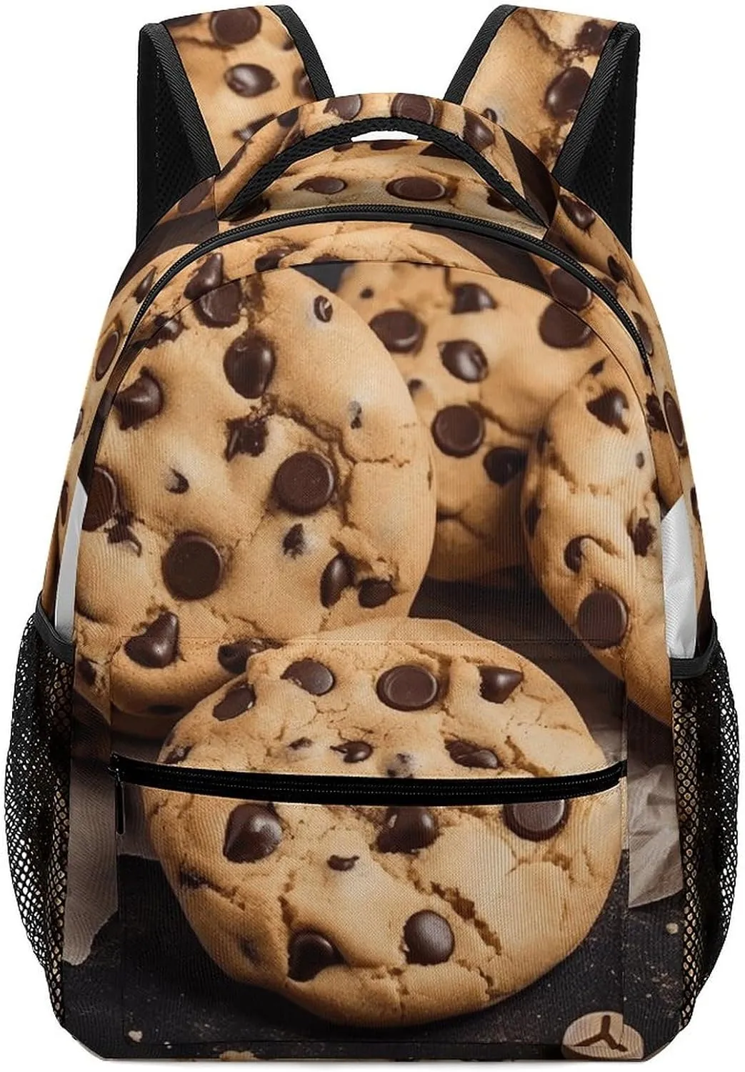 Stylish Backpack, Chocolate Chip Biscuit Print Durable Backpack Travel Backpack Hiking Backpack Ergonomic Backpack Comfortable Backpack, Style