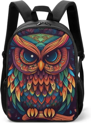Stylish Backpack, Color Owl Pattern Print Durable Backpack Travel Backpack Hiking Backpack Ergonomic Backpack Comfortable Backpack