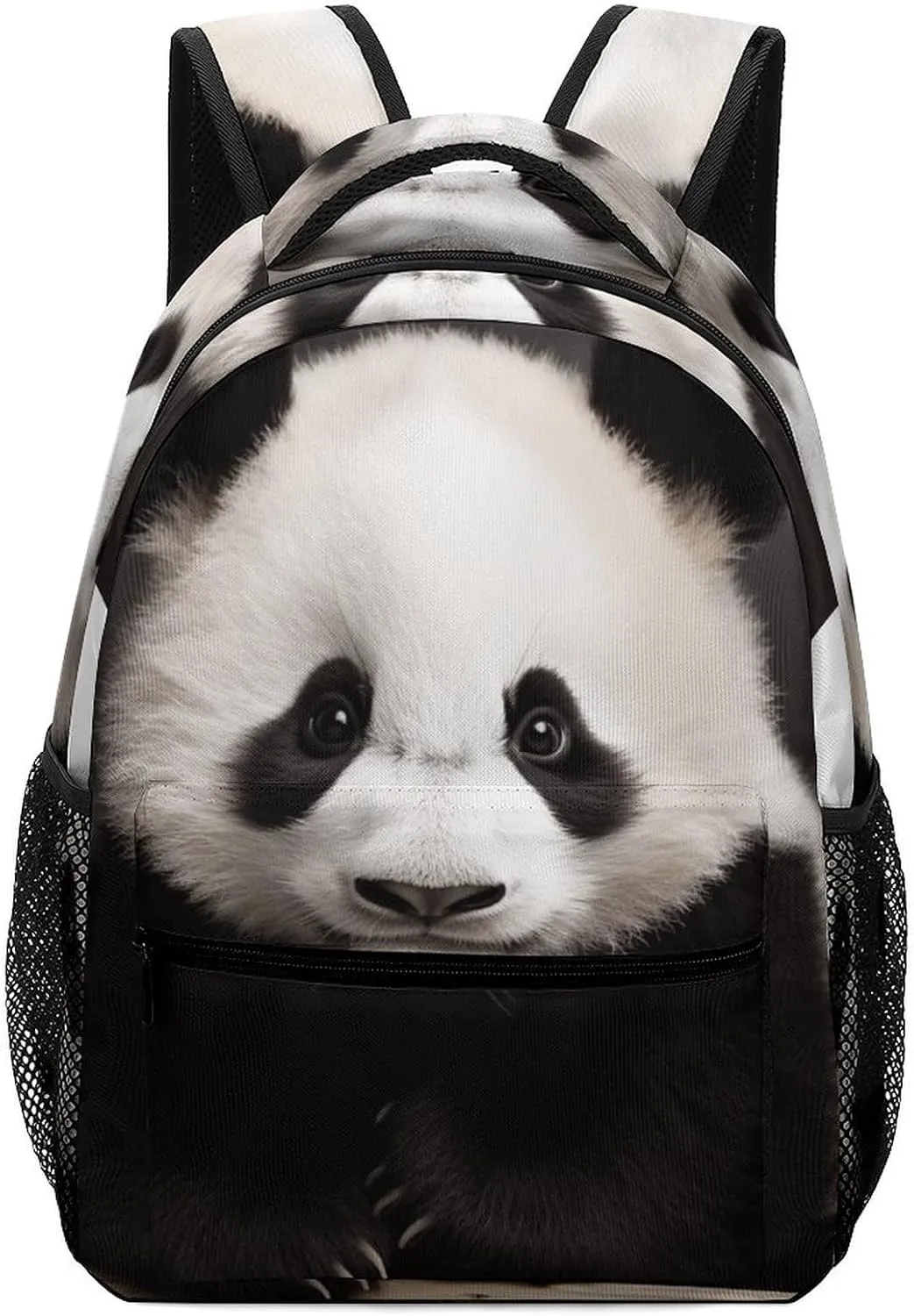 Stylish Backpack, Cute Black And White Panda Print Durable Backpack Travel Backpack Hiking Backpack Ergonomic Backpack Comfortable Backpack